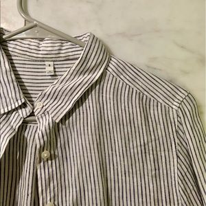 Muji Blue-Striped Shirt in Small